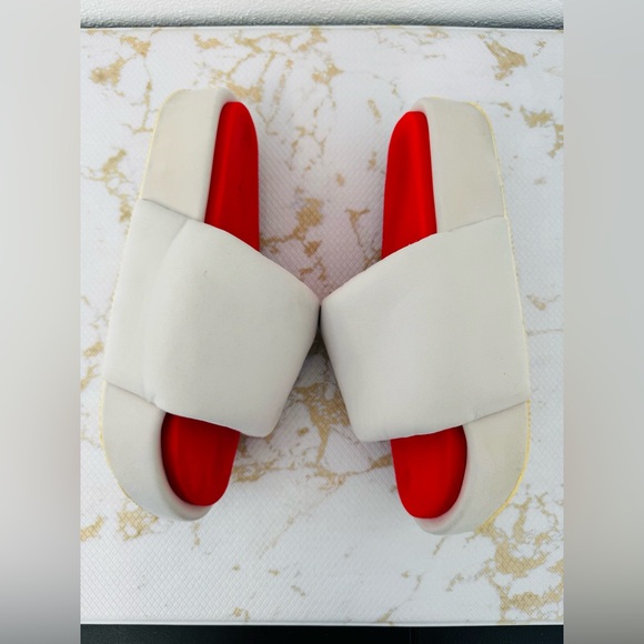 ADIDAS Y-3 YOHJI YAMAMOTO Slide Bliss Cream and Red Men’s Sandals - Picture 7 of 10
